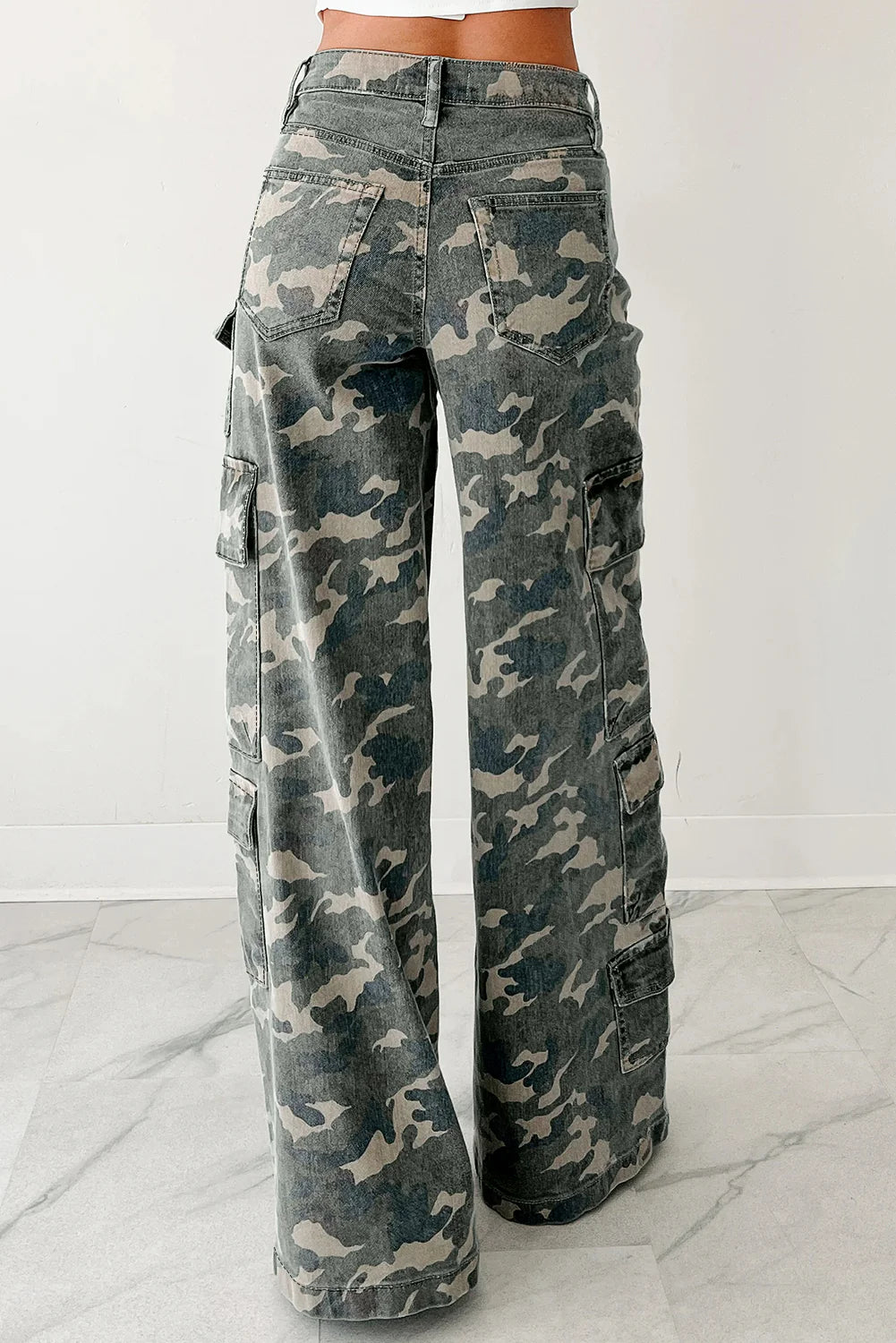 PRE-ORDER Green Camo Cargo Pants