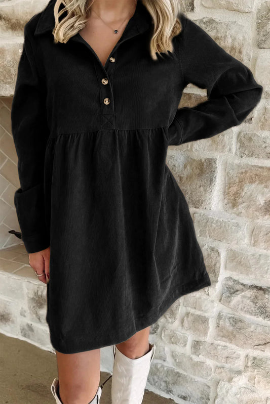 Corduroy Mini Dress