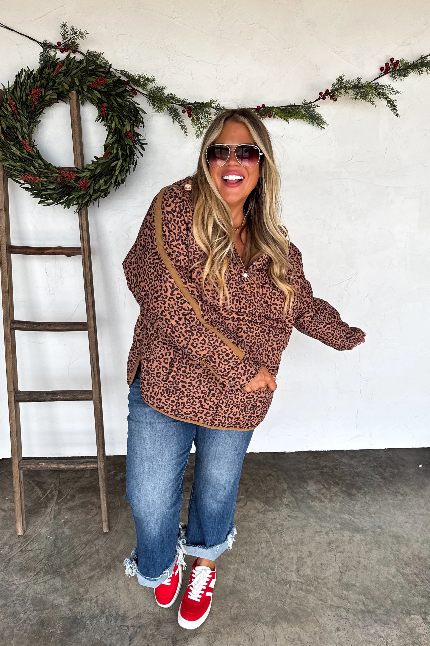 PRINTED PEYTON PUFFER JACKET- Cheetah