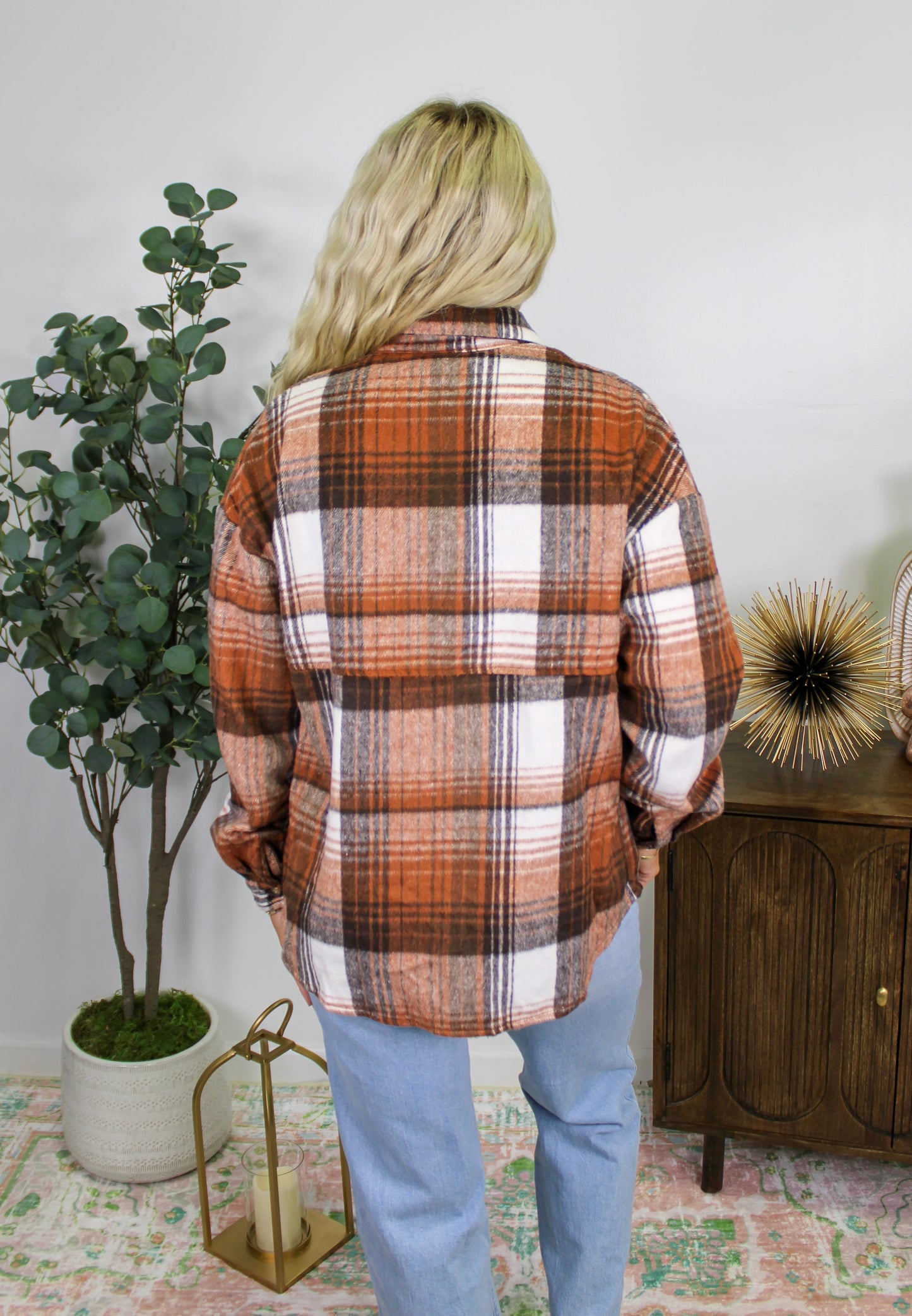 Brown Plaid Shacket