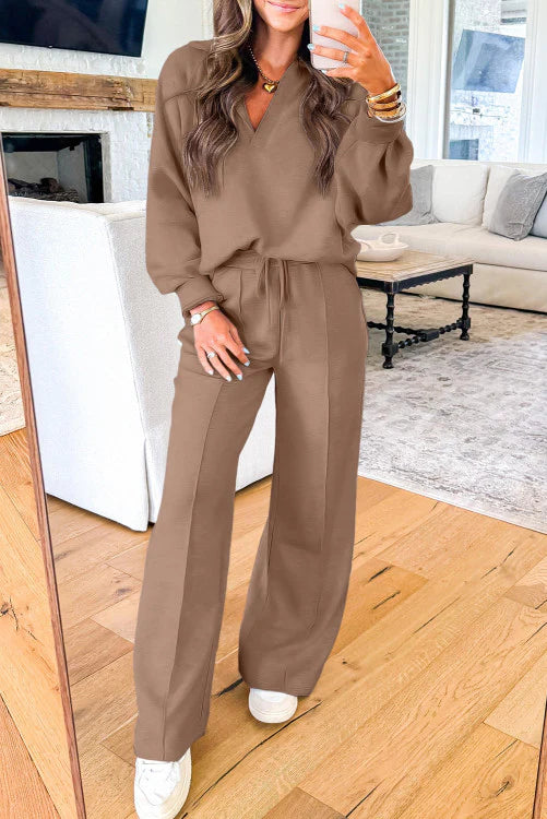 PRE-ORDER Khaki Sweatpants Set