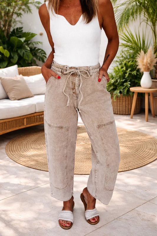 PRE-ORDER Acid Wash Barrel Pants