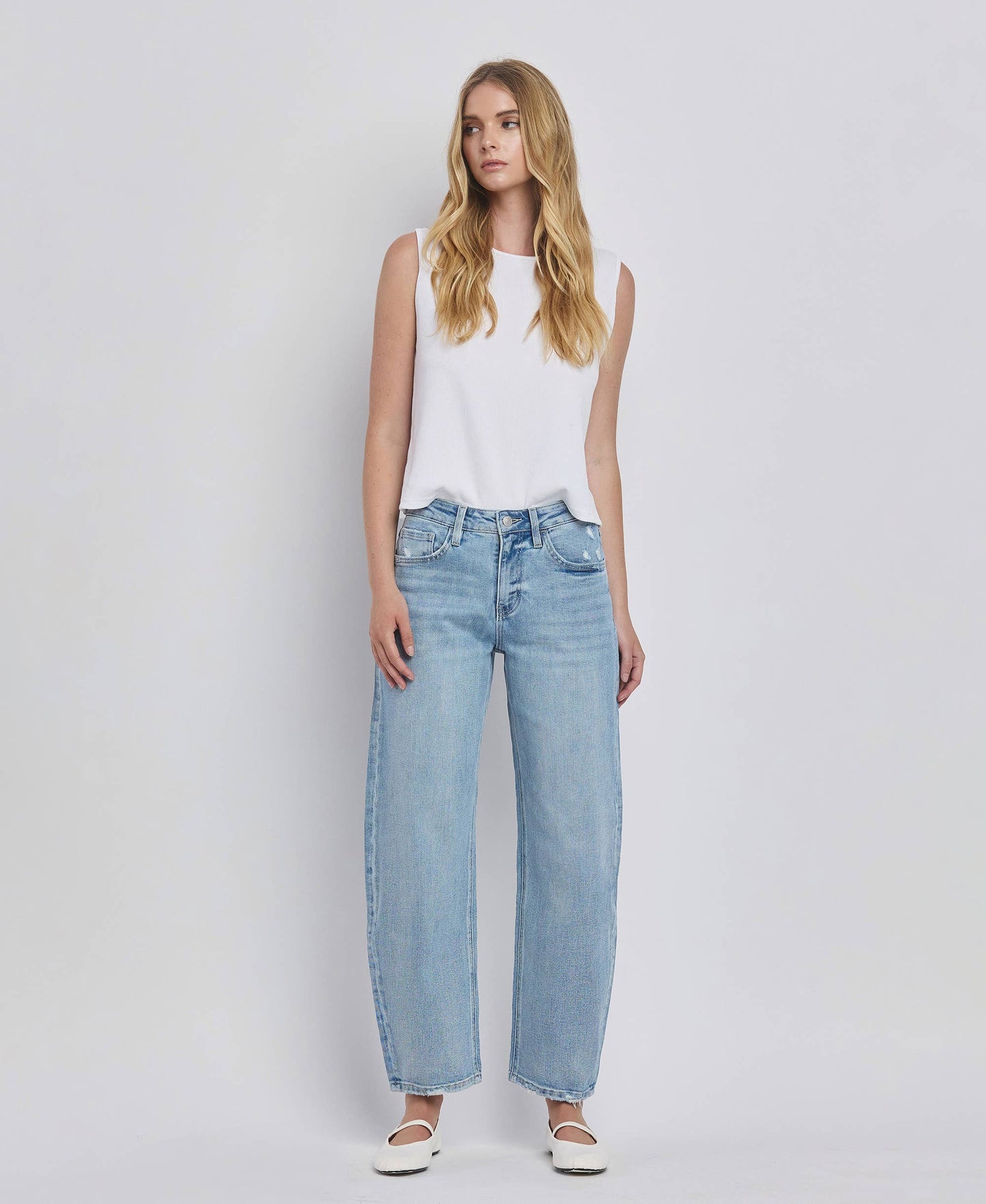 PRE-ORDER VERVET HIGH RISE BARREL LEG JEANS