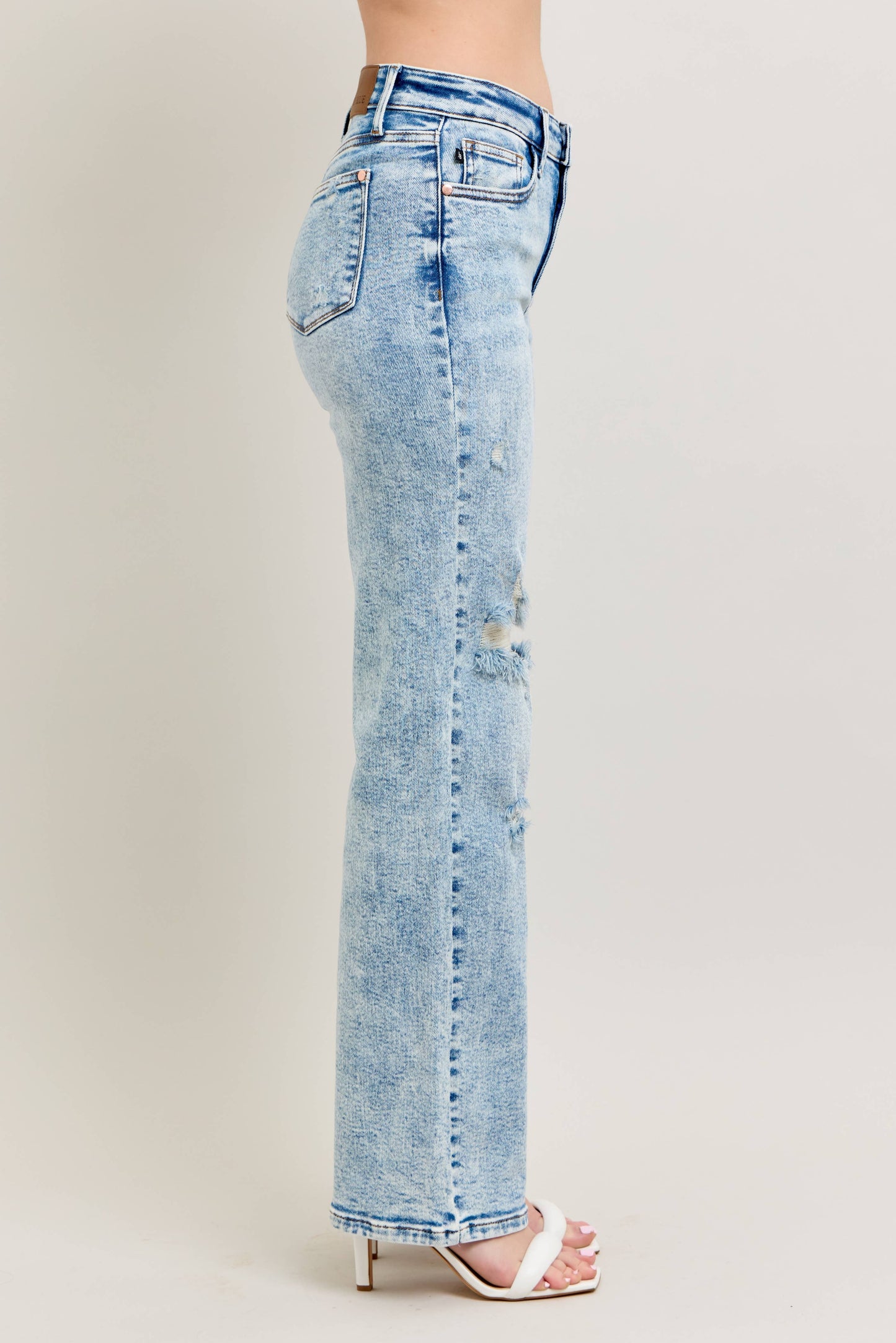 Judy Blue Mineral Wash Destroy 90's Straight Jeans