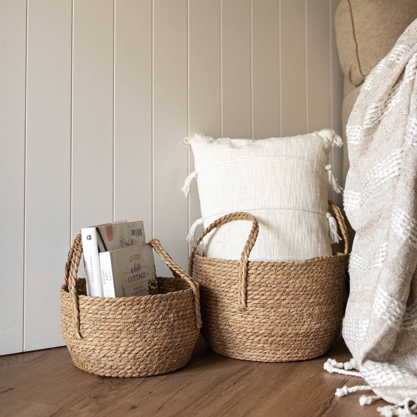 Lina Natural Woven Baskets