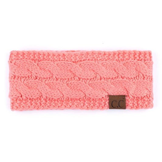 CC Cable Knit Lined Headwrap