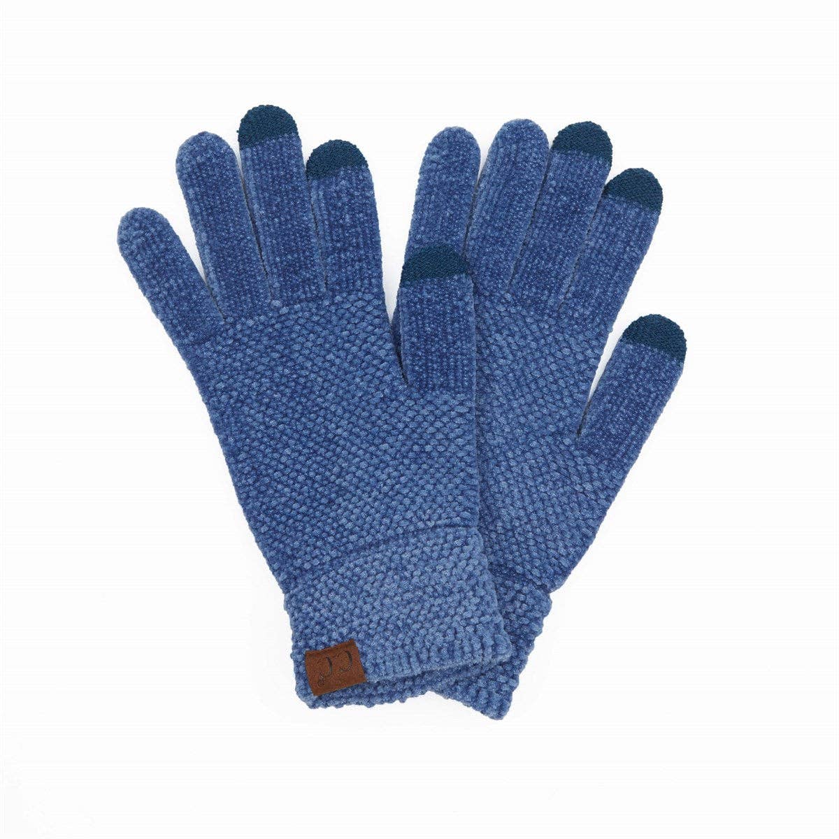 CC Chenille Touchscreen Glove- Dark Denim