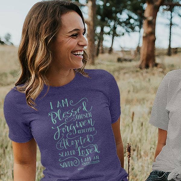 Kerusso Womens T-Shirt Overcomer I Am