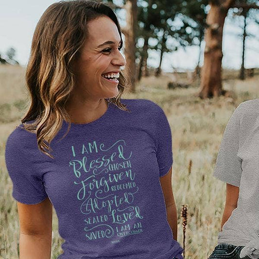 Kerusso Womens T-Shirt Overcomer I Am