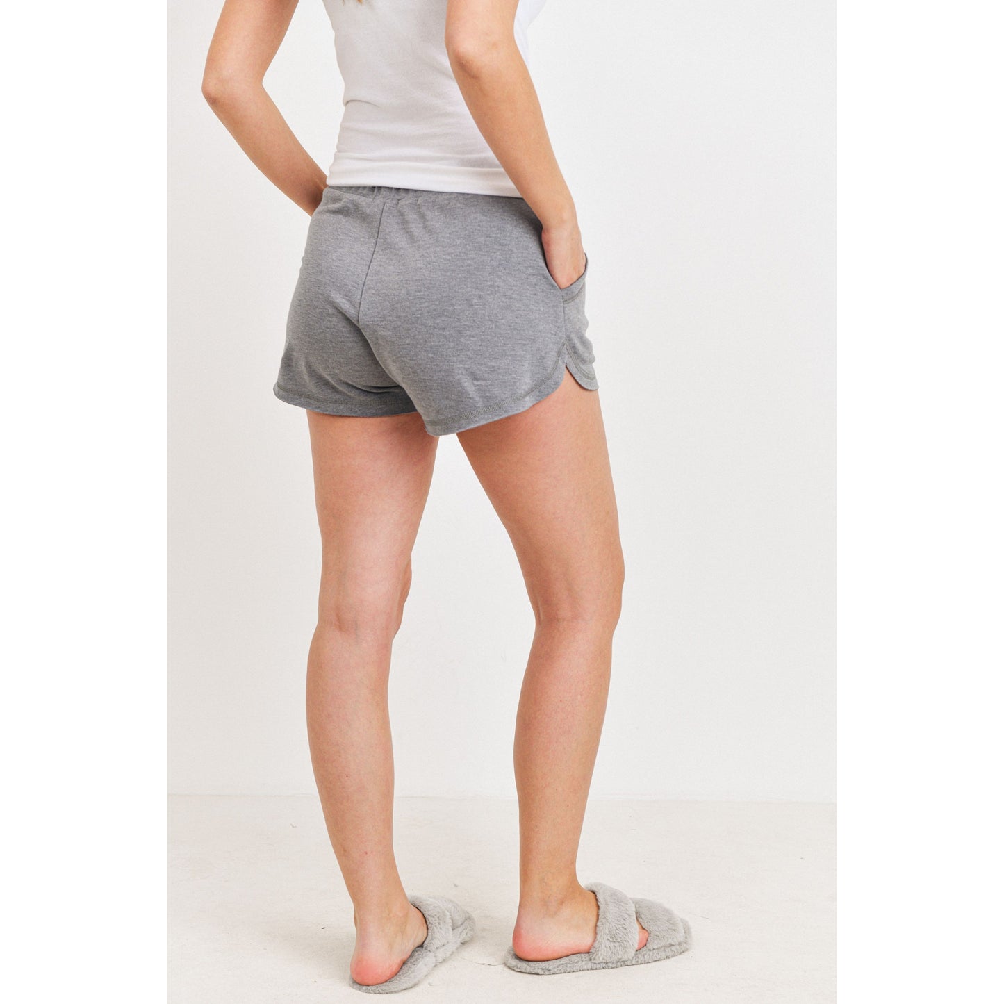 Women's Baby Fleece Shorts With Pockets