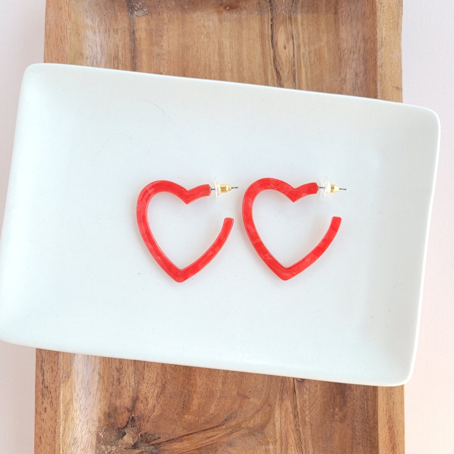 Heart Hoops - Earrings