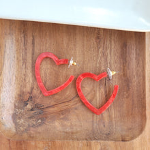 Heart Hoops - Earrings