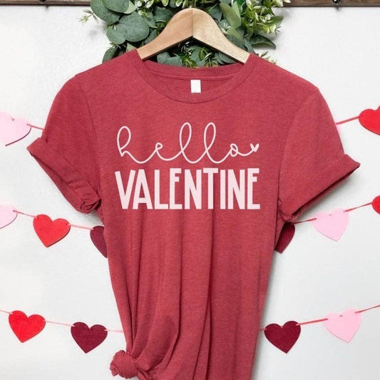 Hello Valentine Soft Graphic Tee