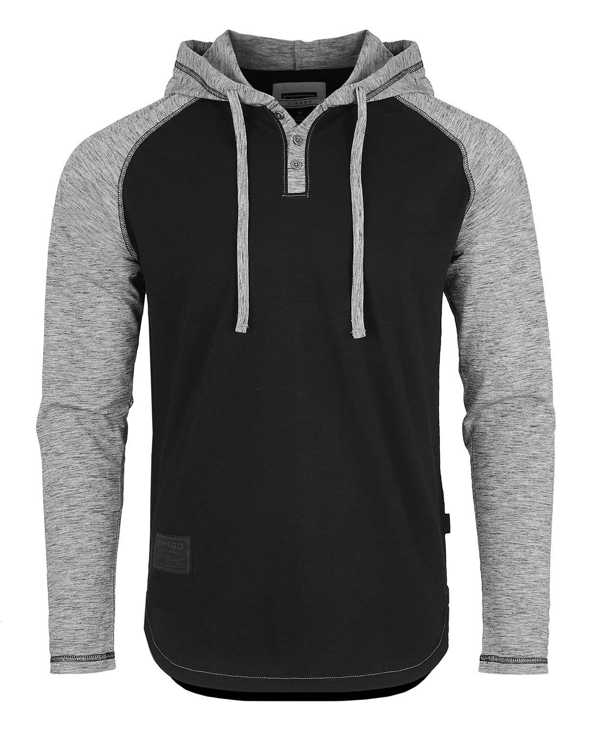 ZIMEGO Long Sleeve Color Block Pullover Thin Hoodie