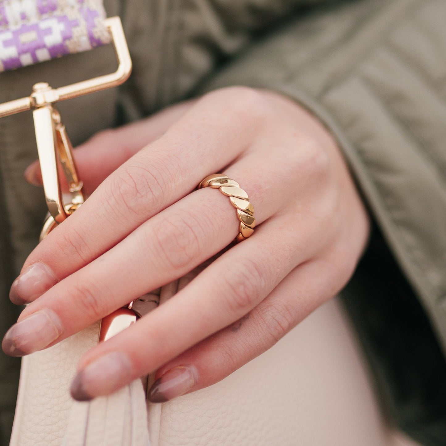 Keenly Braided Accent Ring