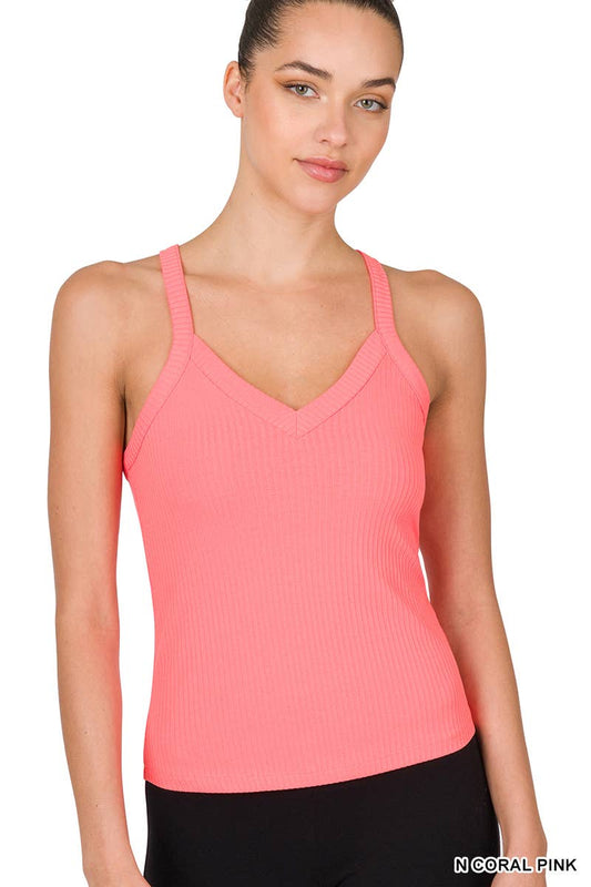 RIBBED CROP CAMI