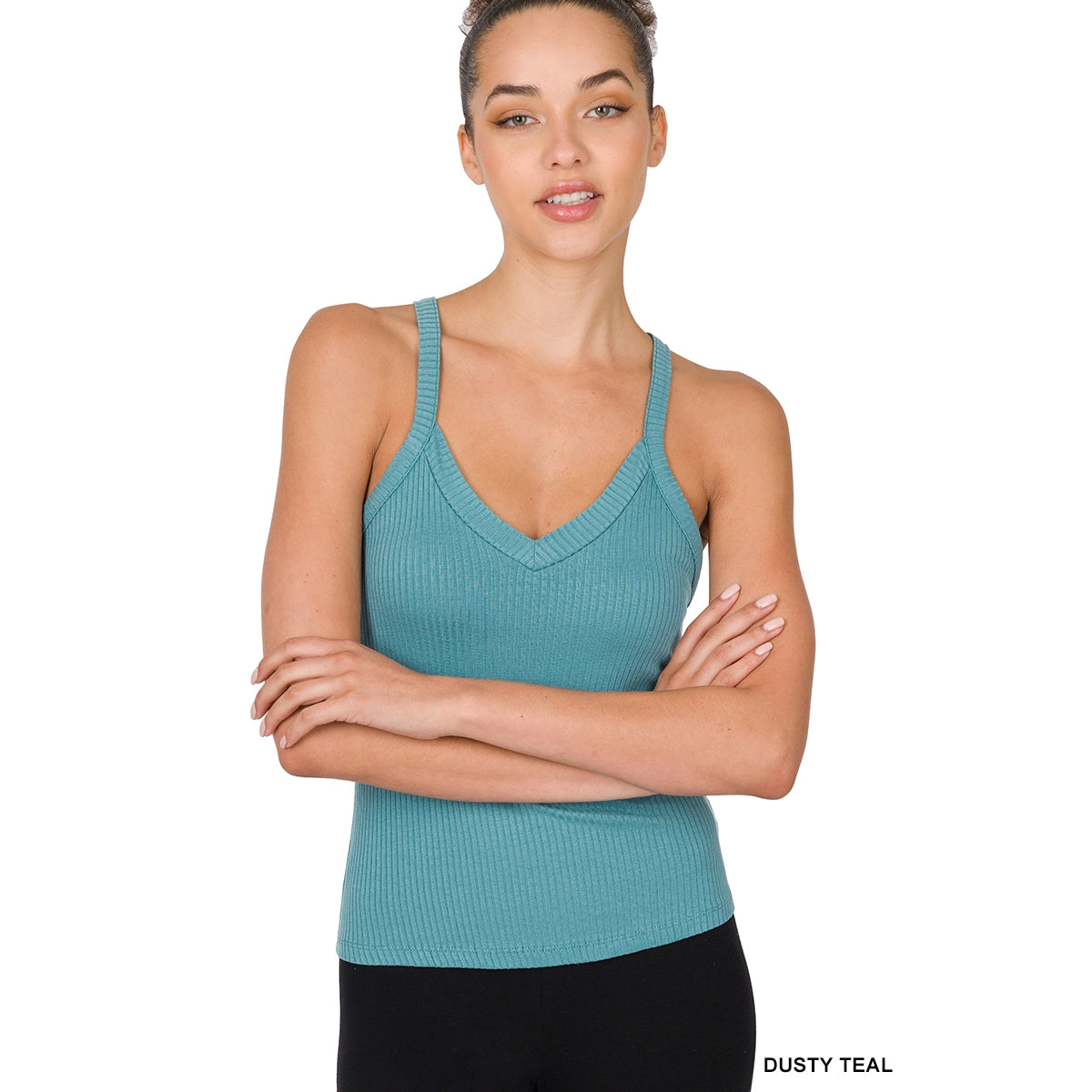 RIBBED CROP CAMI