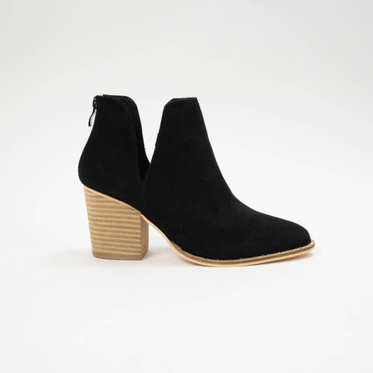 Black Faux Suede Boot