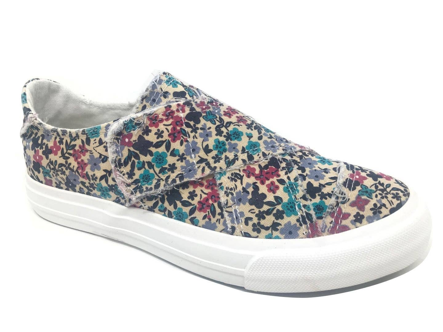 Gypsy Jazz Ivory Sneakers - Turquoise and Pink