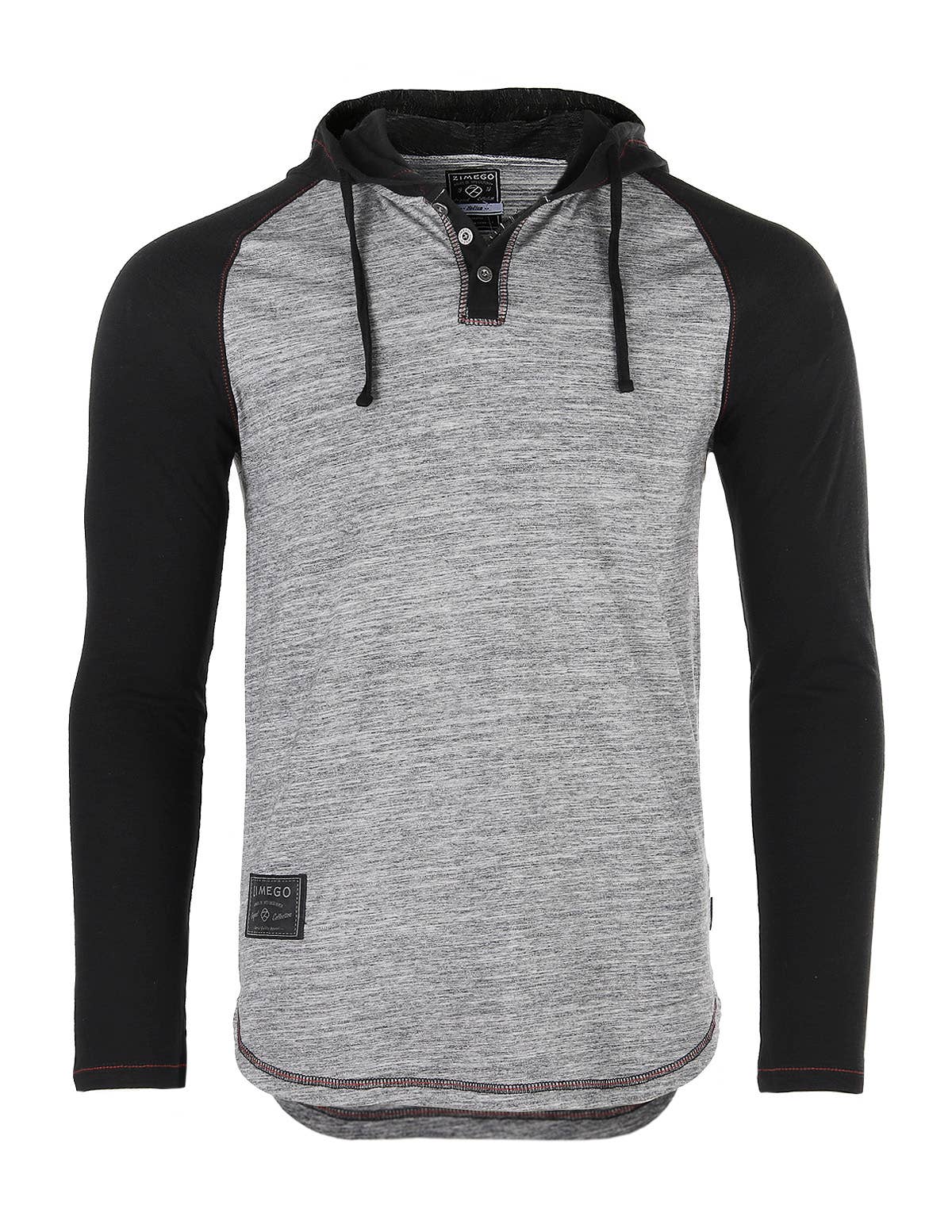 Long Sleeve Color Block Pullover Thin Hoodie