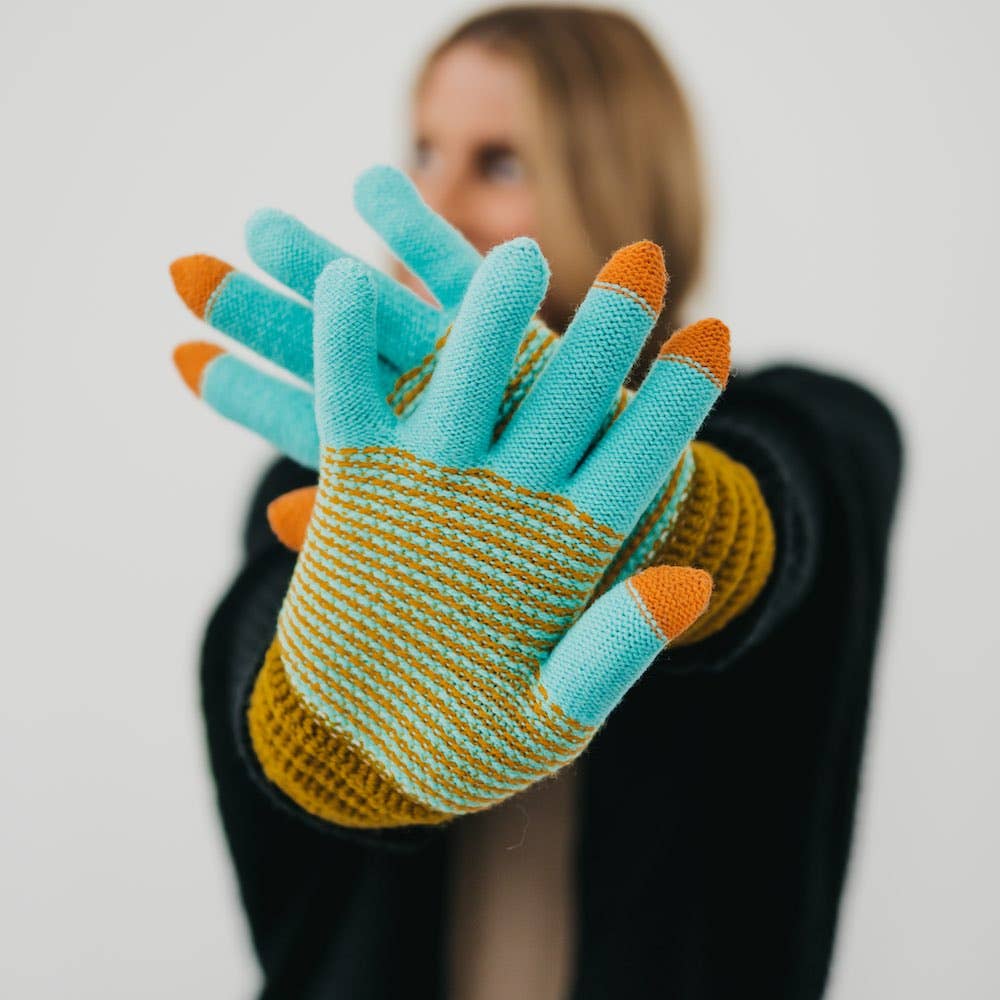 Multi Colored Kenize Knit Smart Gloves