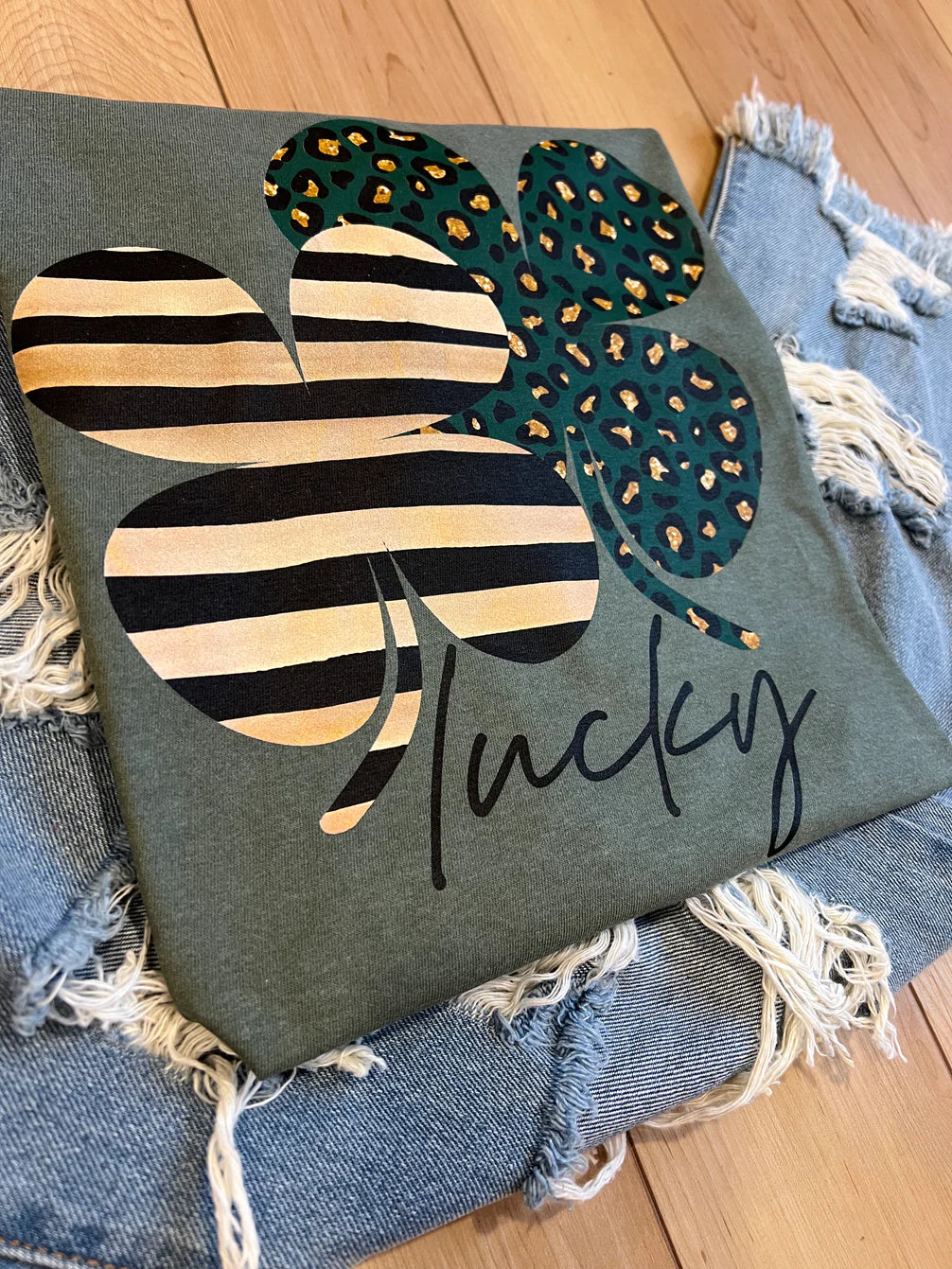 Lucky Golden Shamrock Tee