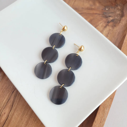 Elle Earrings - Black