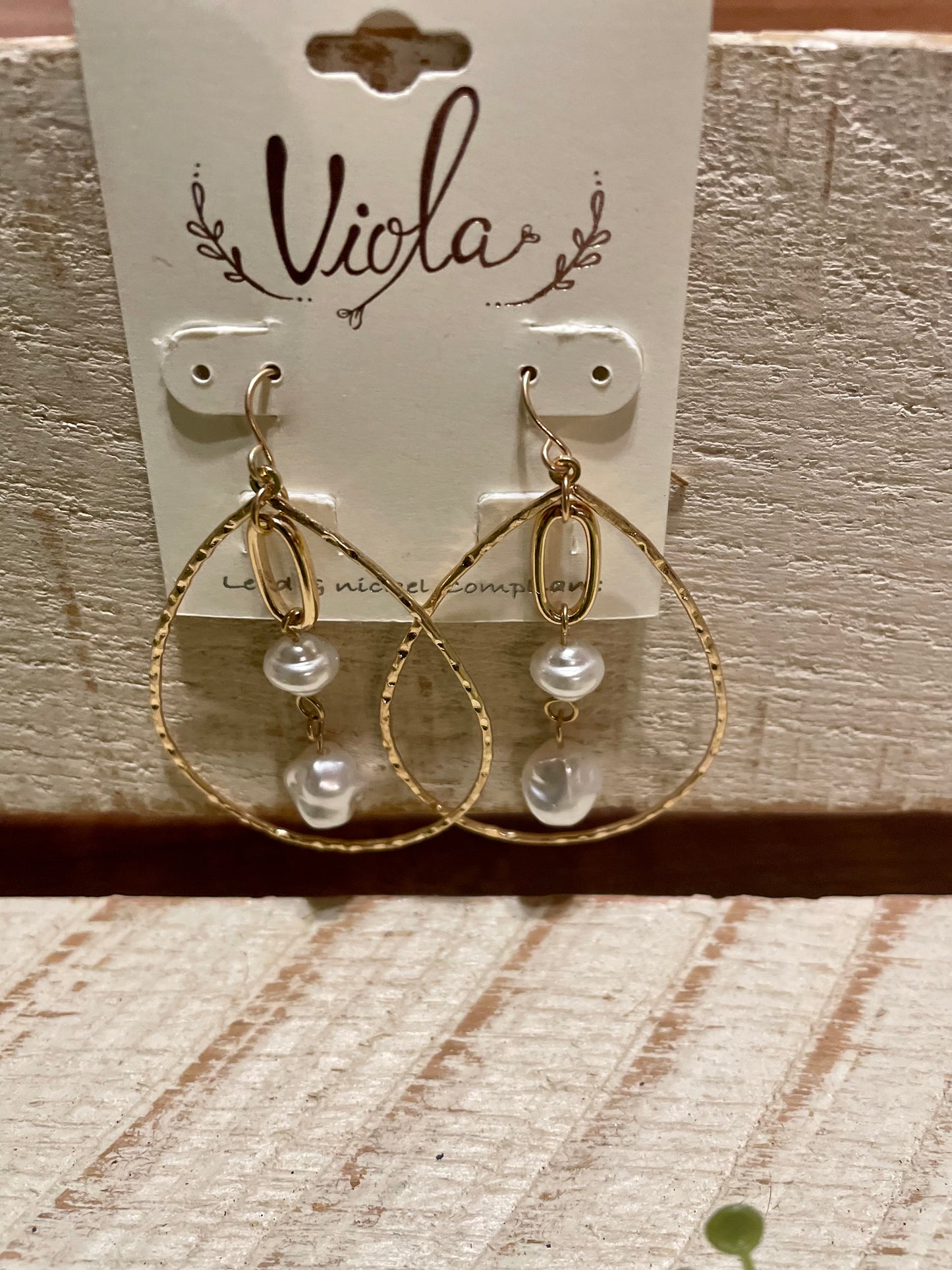 Gold Pearl Sophie Earrings