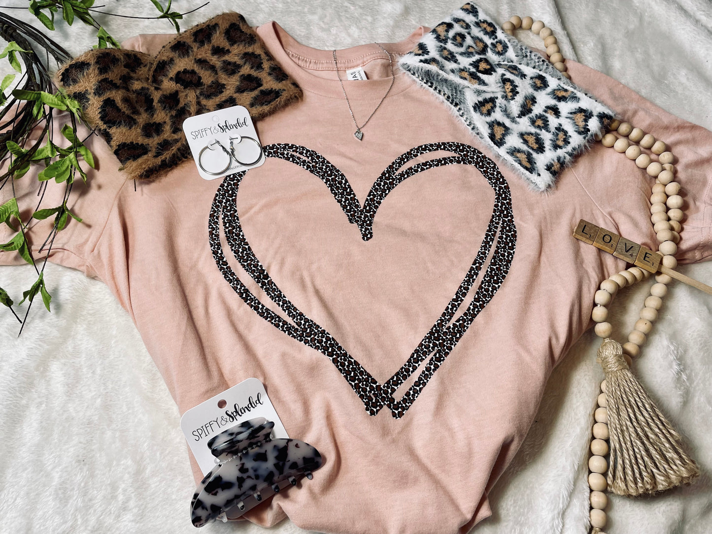 Leopard Heart T-Shirt