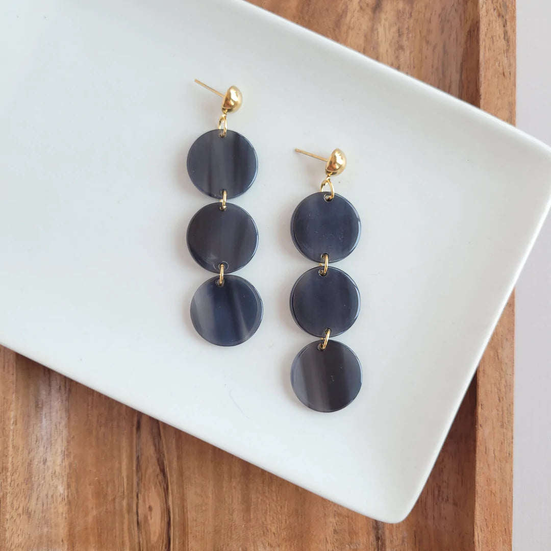 Elle Earrings - Black