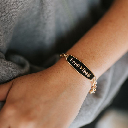 Daily Reminder Bracelet - "Good Vibes"