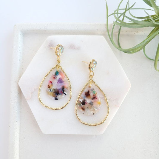 Savannah - Multicolor/Druzy + Stainless Steel + Acrylic