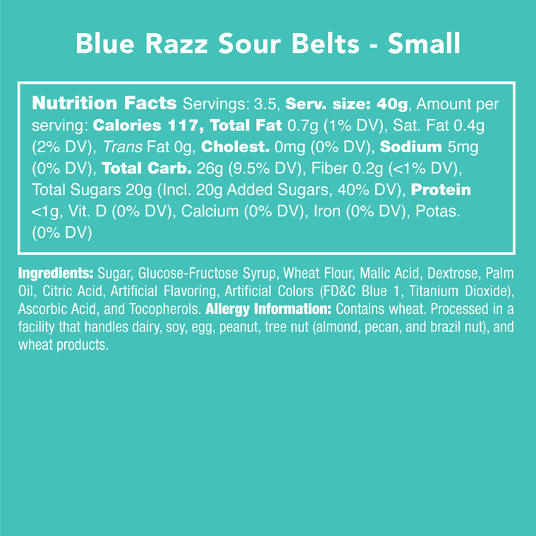 Blue Razz Sour Belts
