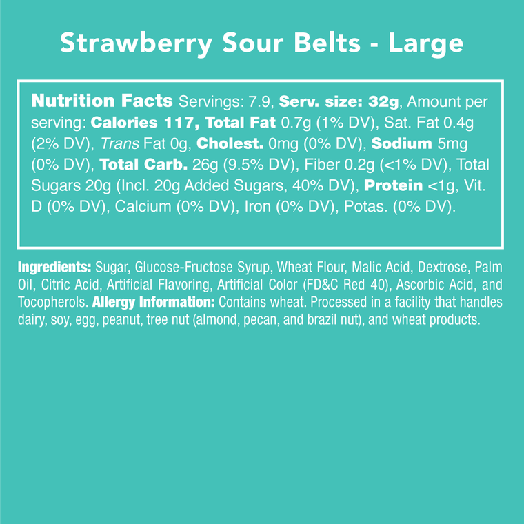 Strawberry Sour Belts