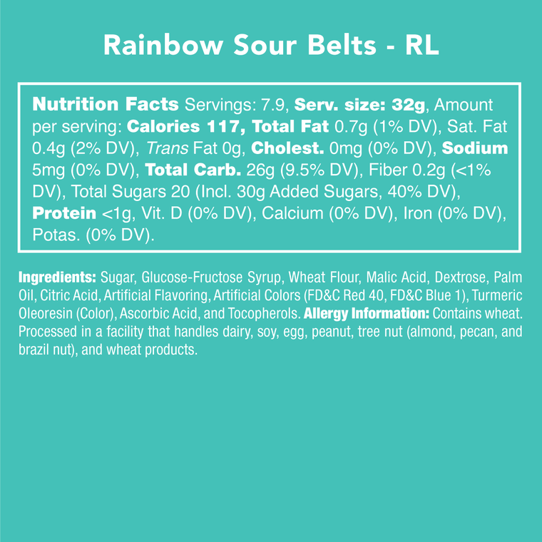Rainbow Sour Belts